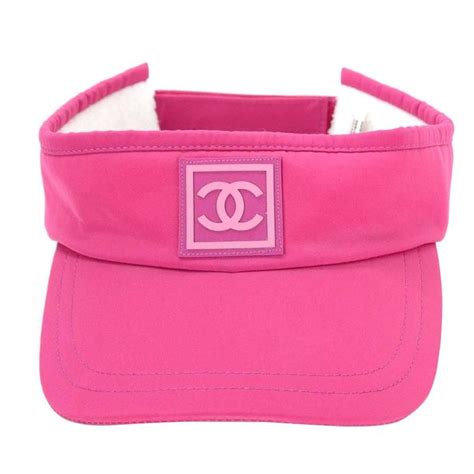 chanel sun visor hat|chanel sun hat for sale.